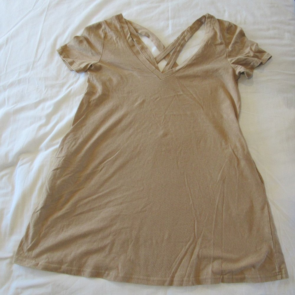 Tan Mini Dress